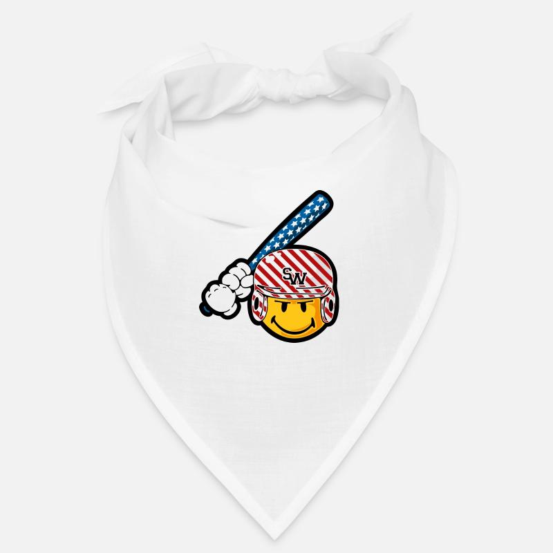 Smiley Baseball Batsman Bandana