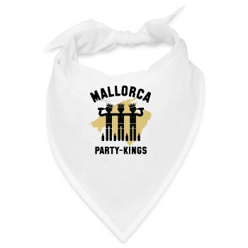 Mallorca Party-Kings (Partyurlaub / 2C) - Bandana - Weiß - Vorne