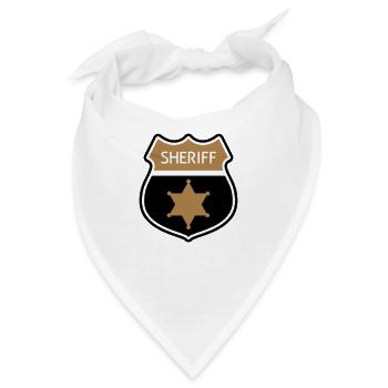 sheriff - Bandana - Weiß - Vorne