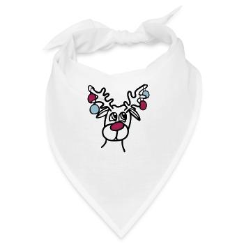 Rentier - Bandana - Weiß - Vorne