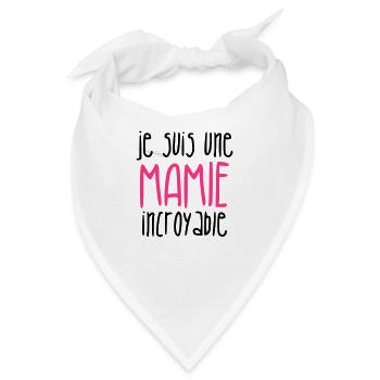 Großmütter / Oma / Mami / Großmutter / Mamy - Bandana - Weiß - Vorne