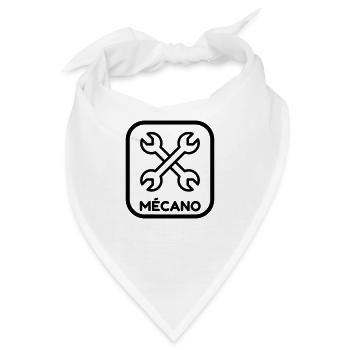 Mechanik / Mechaniker / Auto / Garage - Bandana - Weiß - Vorne
