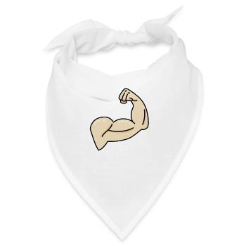 Bizeps - Bandana - Weiß - Vorne