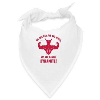 We Are Danish Dynamite! (Dänemark / Wikinger) - Bandana - Weiß - Vorne