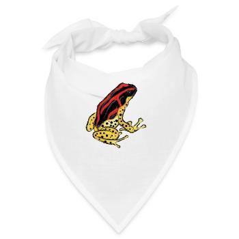 Baumsteigerfrosch Pfeilgiftfrosch PoisonDartFrog 7 - Bandana - Weiß - Vorne