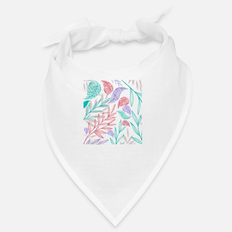 Pattern with tropical plants Bandana