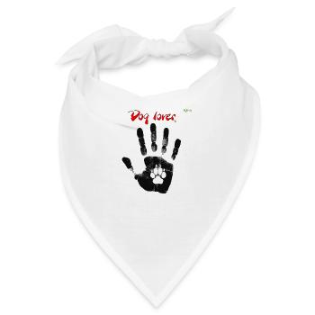 Hundeliebhaber - Bandana - Weiß - Vorne