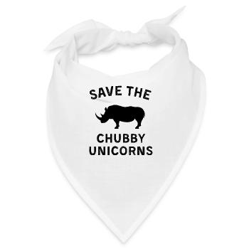 Save the chubby unicorn - Bandana - Weiß - Vorne