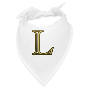 L Gold - Bandana - Weiß - Vorne