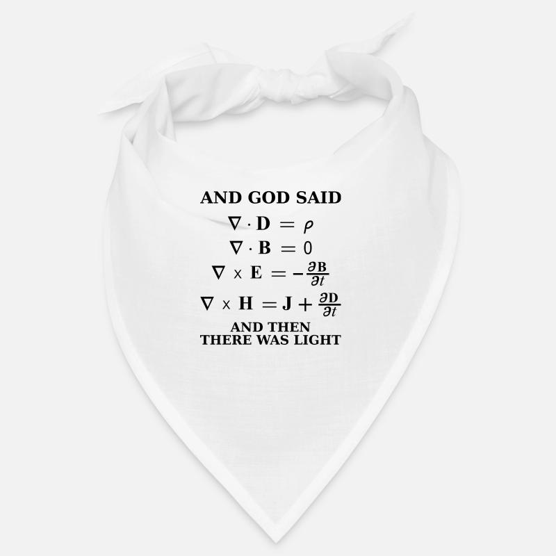 Maxwell équation god said science light Bandana