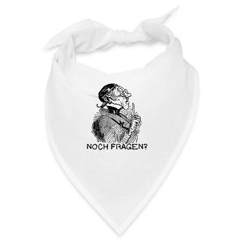 Noch Fragen Wilhelm Busch Lehrer Lämpel - Bandana - Weiß - Vorne