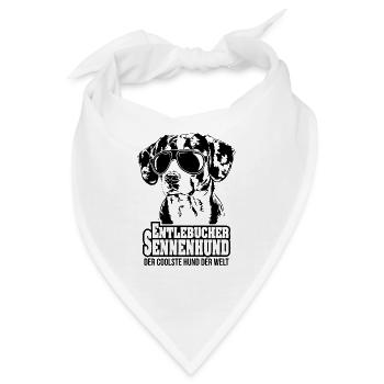 ENTLEBUCHER SENNENHUND coolster Hund Hundespruch - Bandana - Weiß - Vorne