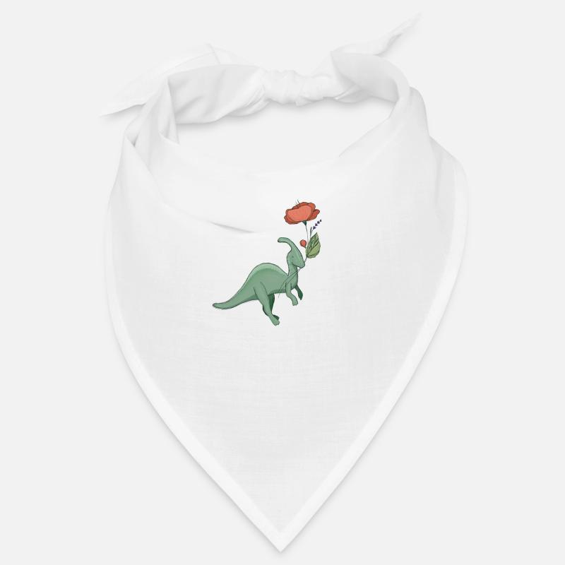 doux dinosaure avec fleur Bandana