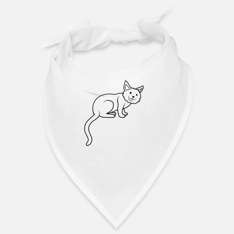 Mignon cher chat assis Bandana