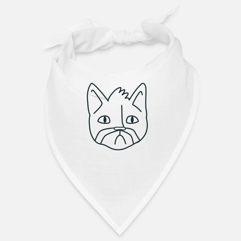 Chat Moustache malheureux chat Bandana