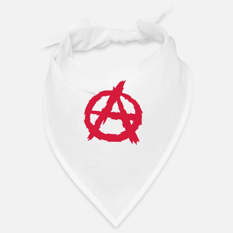 Anarchy Symbol Logo Design Bandana