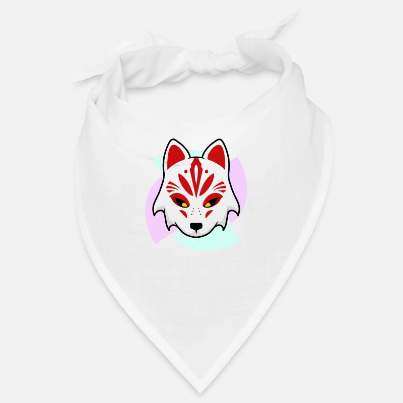 Kitsune Mask - Bandana - white