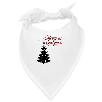 Merry Christmas - Bandana - Weiß - Vorne