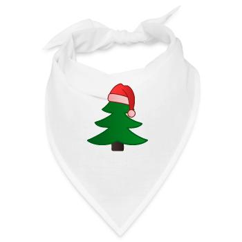 Weihnachtsbaum - Bandana - Weiß - Vorne