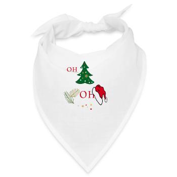 oh Tannenbaum - Bandana - Weiß - Vorne