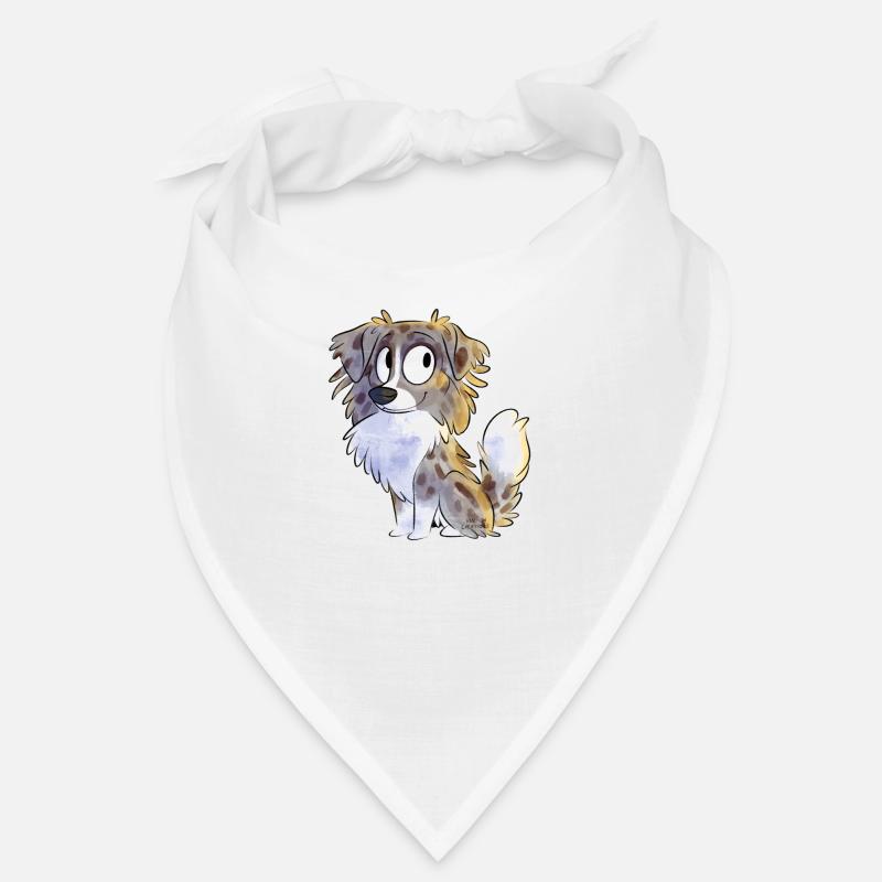 Chibi Australian Shepherd - Red Merle Bandana