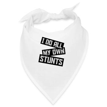 all my own stunts - Bandana - Weiß - Vorne