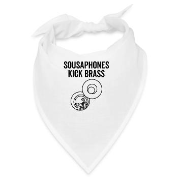 Sousaphone Kick Brass - Bandana - Weiß - Vorne