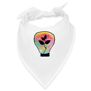 Nachhaltigkeit beginnt mit einer Idee - Bandana - Weiß - Vorne