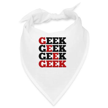 Geek - Bandana - Weiß - Vorne