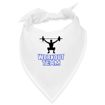 workout team - Bandana - Weiß - Vorne