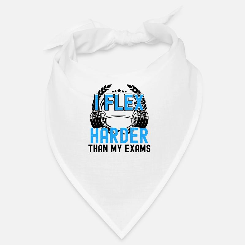 Je fais plus de flexions que mes examens. Cadeau Bandana