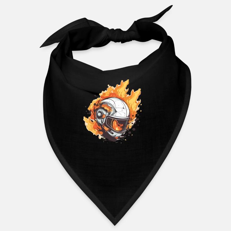 Casque en feu Bandana