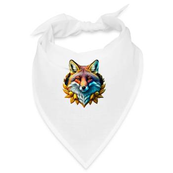 Königlicher Fuchs - Bandana - Weiß - Vorne