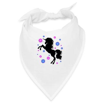 Einhorn Schatten - Bandana - Weiß - Vorne