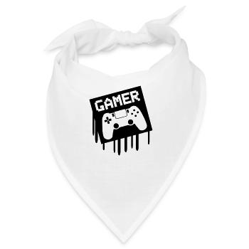gamer - Bandana - Weiß - Vorne