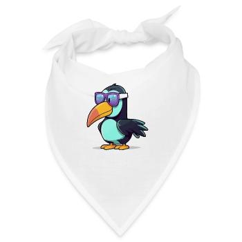 Den Tukan auf die Mühle bringen - Bandana - Weiß - Vorne