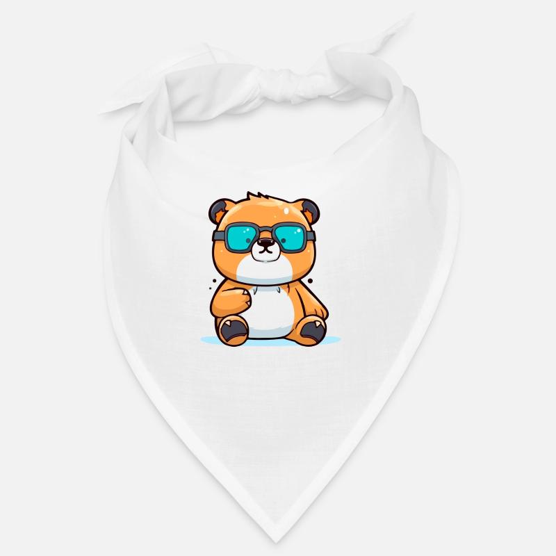 Molko, der Bär mit der Brille Bandana