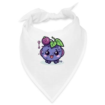 Miké kleine Kawaii-Traube - Bandana - Weiß - Vorne