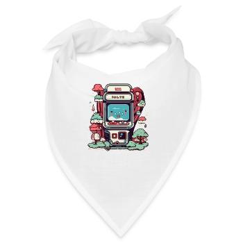 Vintage-Arcade-Automat - Bandana - Weiß - Vorne