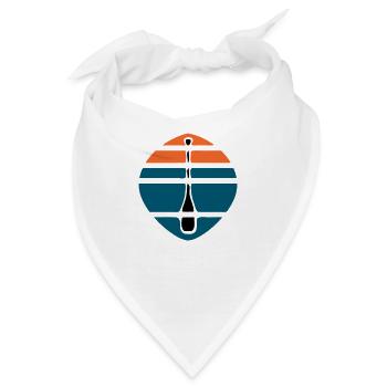 Paddel Sonnenuntergang Logo - Bandana - Weiß - Vorne