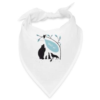Tiere - Bandana - Weiß - Vorne