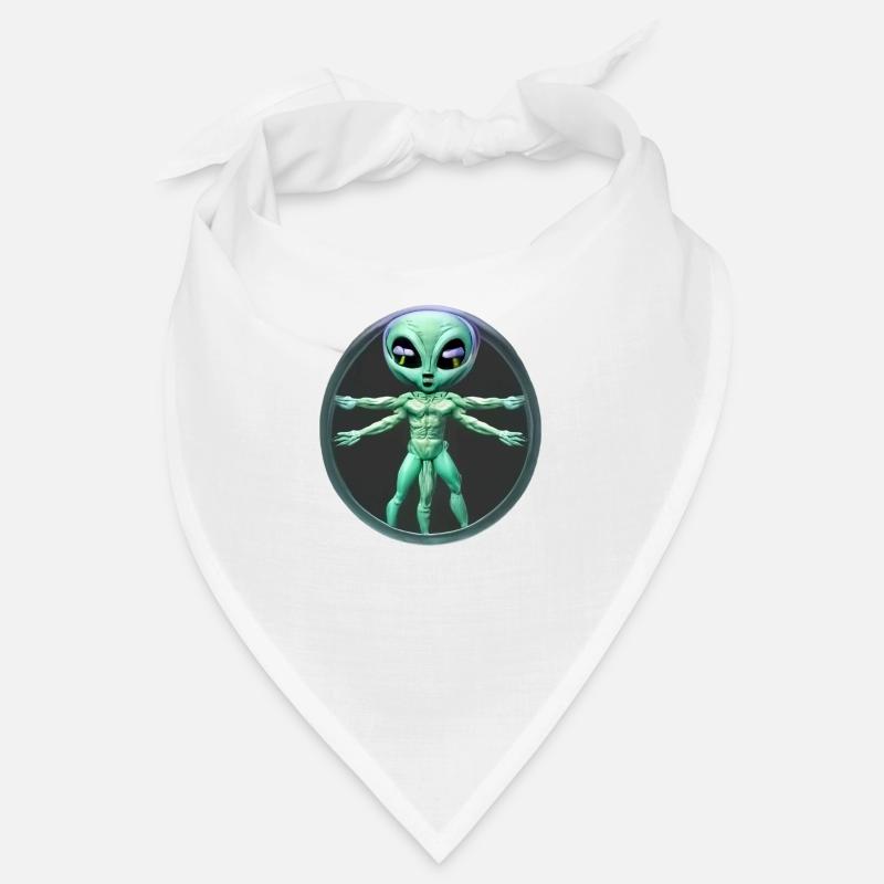 Alien de Vinci - Bandana - Weiß