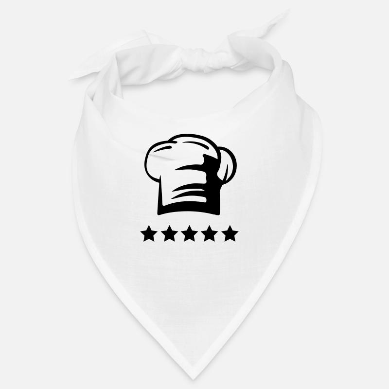 Chapeau de chef chef 5 étoiles Bandana
