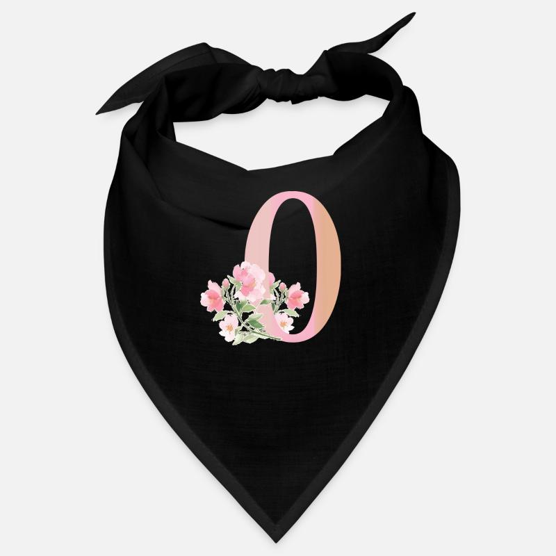 Buchstabe O mit Blumen Bandana