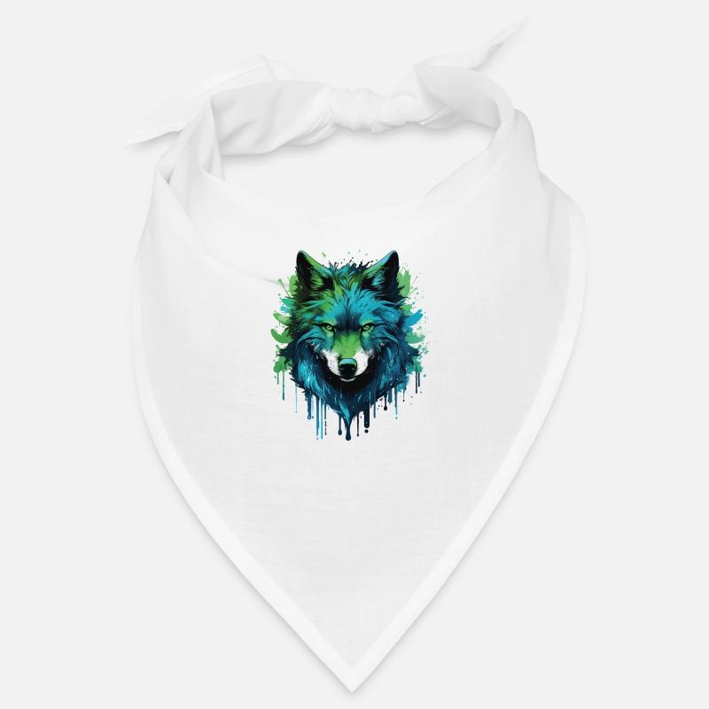 Graffiti Wolf Bandana