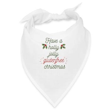 Have a holly jolly glutenfree christmas - Bandana - Weiß - Vorne