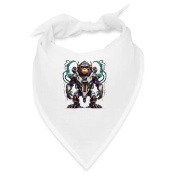 Cyber-Affe - Bandana - Weiß - Vorne
