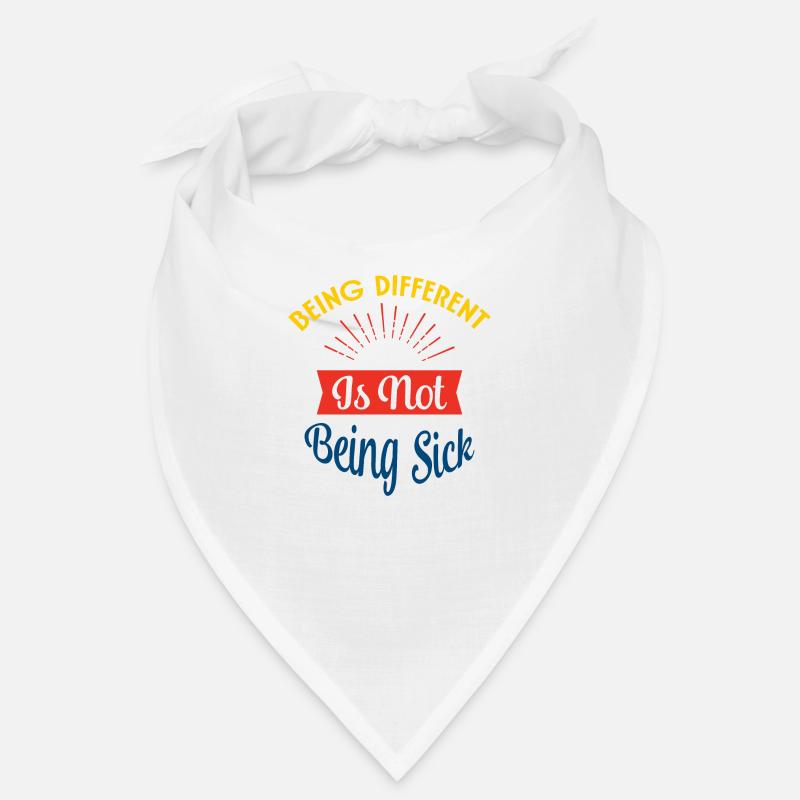 Anders sein ist nicht krank - Bandana - Weiß