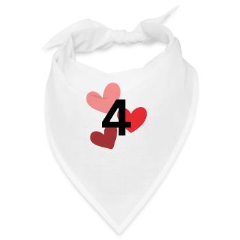 4 - Bandana - Weiß - Vorne