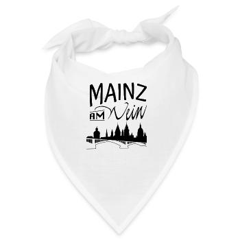 Mainz am Wein - Bandana - Weiß - Vorne